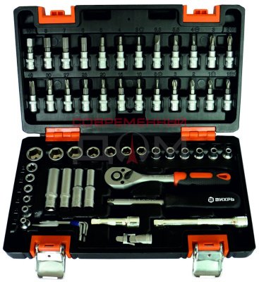 Набор инструментов ВИХРЬ 1/4", CrV